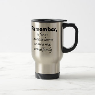 Funny family zitiert moderne Schrift-Typografie-Sp Reisebecher