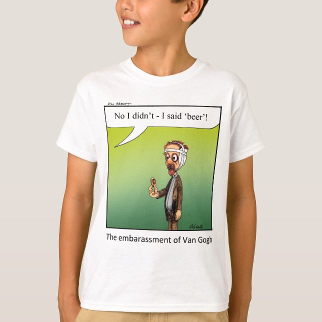 Funny Famous Artist Cartoon Geschenk! T-Shirt (Vorderseite)