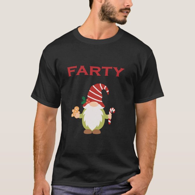 Funny Fancy Dress Party Farty Gnome  T-Shirt (Vorderseite)