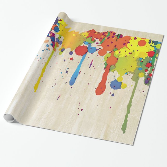 FUNNY FARBE SPLASH II + Ihr Backgr. Ideen Geschenkpapier (Ungerollt)