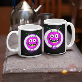 Funny, farbenfroh, Cartoon Monster, Halloween Kaffeetasse