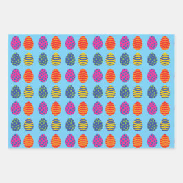Funny, farbig Ostereier Wrapping Paper Geschenkpapier Set