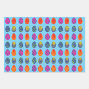 Funny, farbig Ostereier Wrapping Paper Geschenkpapier Set