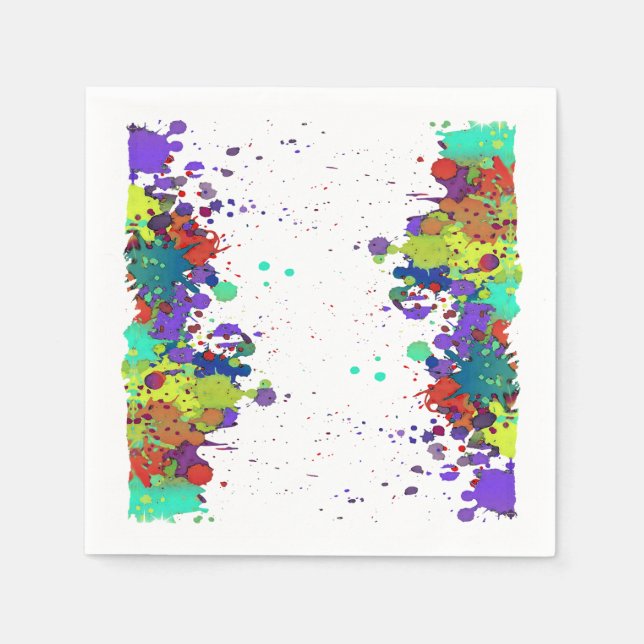 FUNNY FARBSPLASH I + Ihre Ideen Serviette (Vorderseite)