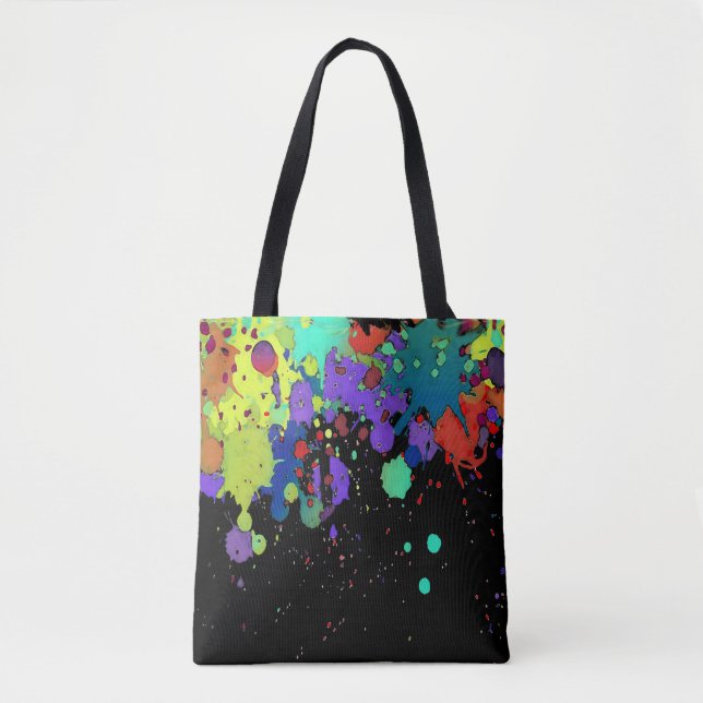 FUNNY FARBSPLASHes I + Ihr Backgr. Ideen Tasche (Vorderseite)
