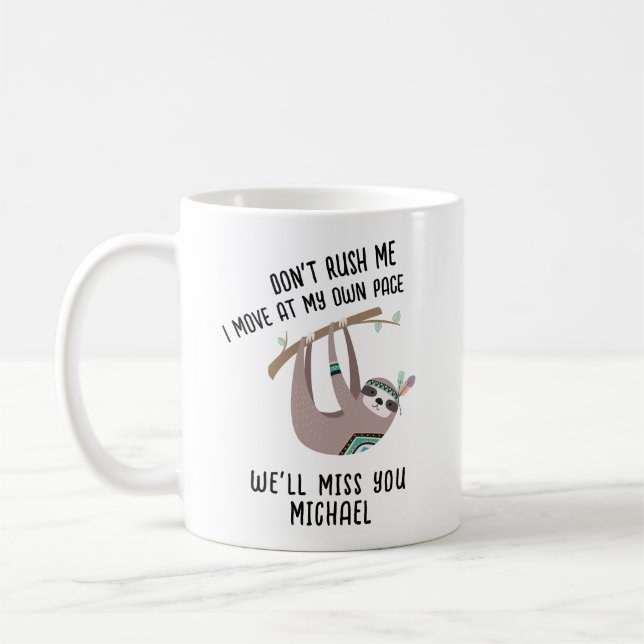 FUNNY Farewell Boss Colleague Mug - LENTE (Gauche)
