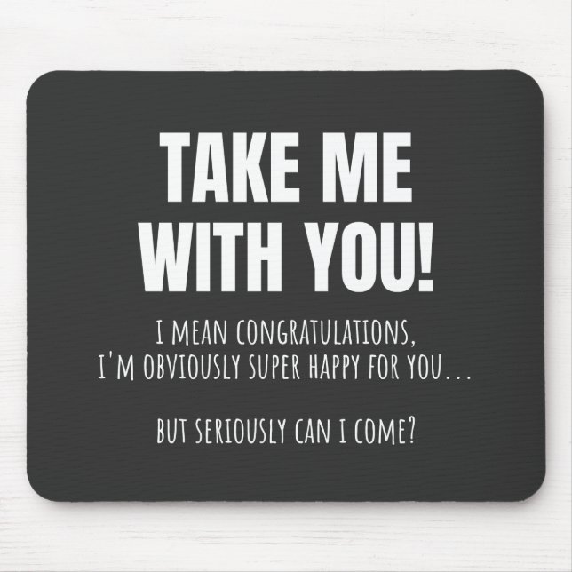 Funny Farewell Mug For Coworker Leaving Goodbye Bo Mousepad (Vorne)
