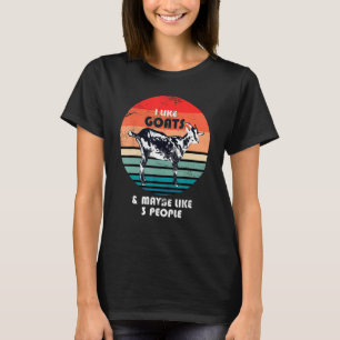 Funny Farm Animal Goat Lover Bauer Farm Retro T-Shirt