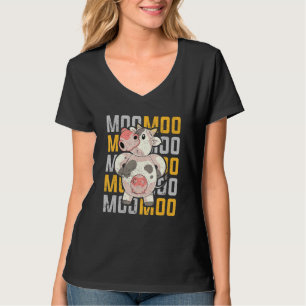 Funny Farm Kuh Lover Farm Animal Moi Bauer Schnitt T-Shirt