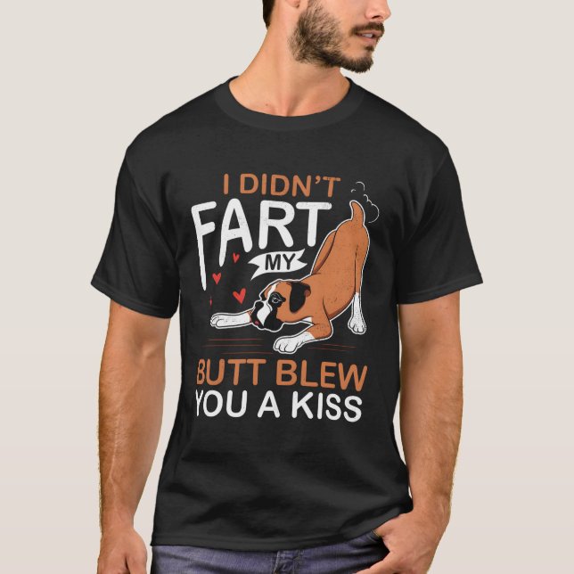 Funny Farting Boxer Dog Geschenk T - Shirt für Hun (Vorderseite)