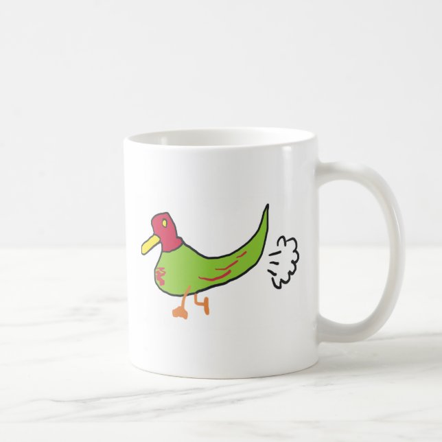 Funny Farting Duck Kaffeetasse (Rechts)