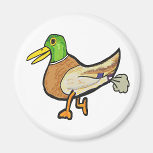 Funny Farting Duck Magnet