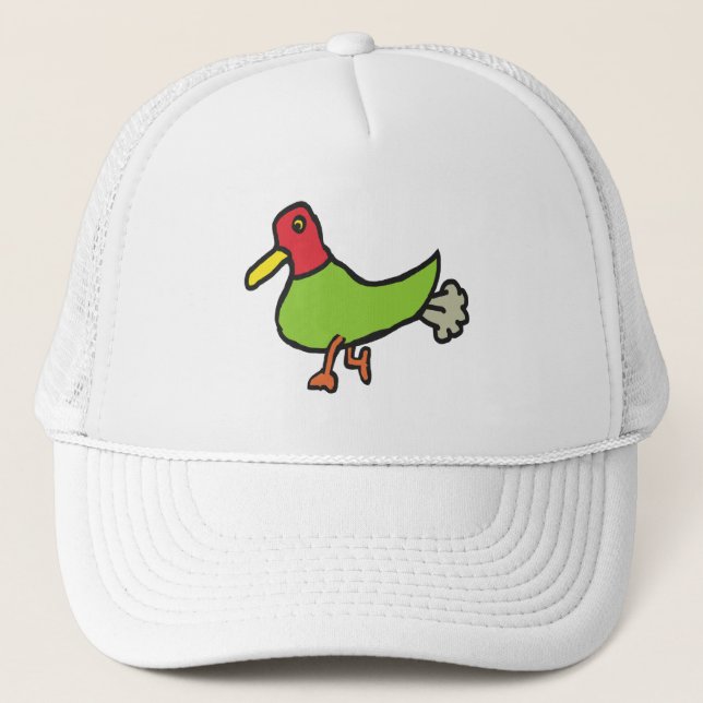 Funny Farting Duck Truckerkappe (Vorderseite)