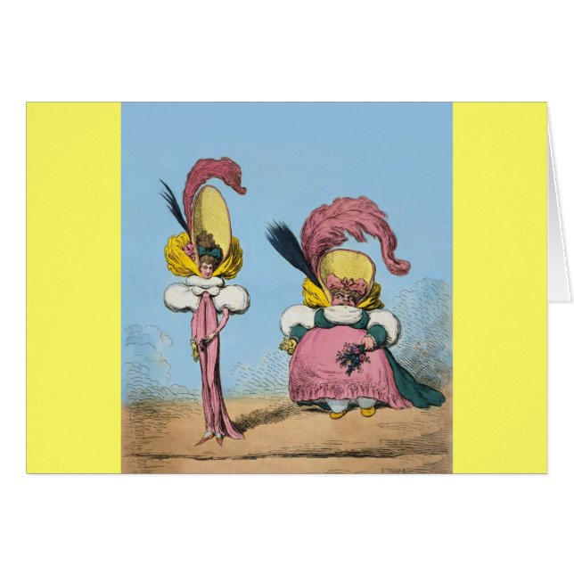 Funny Fashion ~ Karte (Vorderseite (Horizontal))