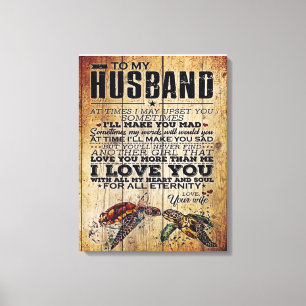 Funny Father Gift An meine Familie anwesend Leinwanddruck