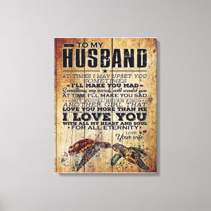 Funny Father Gift An meine Familie anwesend Leinwanddruck
