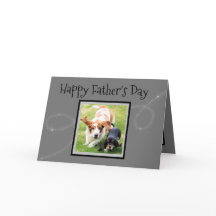 Funny Father's Day Card W/Niedlich Basset Hounds