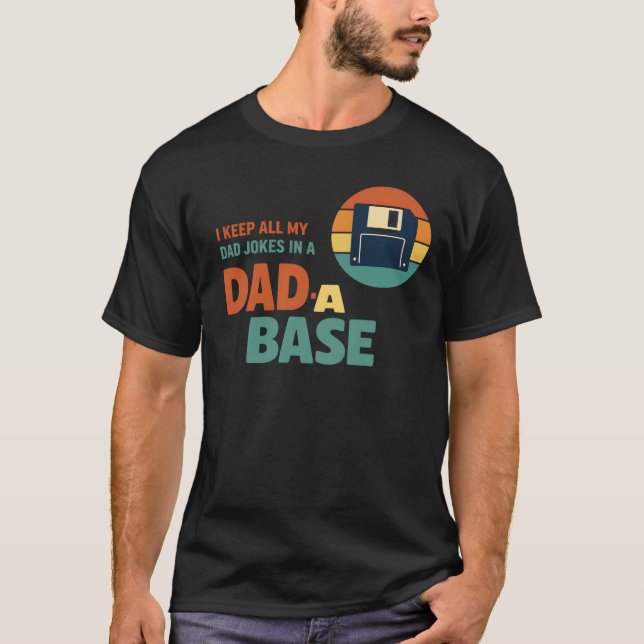 Funny Father's Day Tech Pun T-Shirt (Vorderseite)