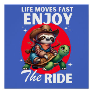 Funny Faulle und Cowboyschildkröten-Shirts   Fault Poster