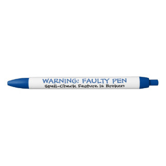 Funny "Faulty Pen" Bad Speller Ballpoint Pen Kugelschreiber