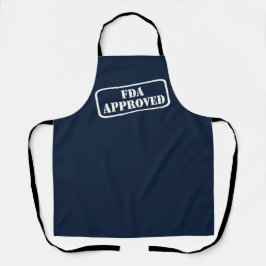 Funny FDA genehmigte weiße Briefmarke Spaß Schürze