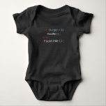 Funny FeedMe oder PlayWithMe Code Dark Baby Strampler<br><div class="desc">Dieses lustige "FeedMe" Java Script dunkler Körper Anzug ist so eine niedliche Idee für ein Baby Duschgeschenk! Ich gemein, wer keine Nerdwitze? Setze ein noch größeres Lächeln auf das Gesicht eines jeden, wenn er seinen kleinen in diesem unglaublich witzig Computer-Baby-Anzug gekleideten sieht. Besonders wenn Sie oder die Eltern mit Code...</div>