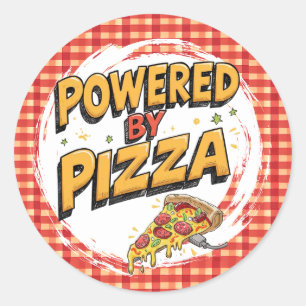 Funny Feinschmecker Accessoires Pizza Liebhaber Po Runder Aufkleber