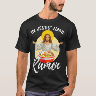 Funny Feinschmecker Heiliger Nudel in Jesus Name R T-Shirt
