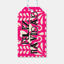 Funny feliz navidad geschenkanhänger