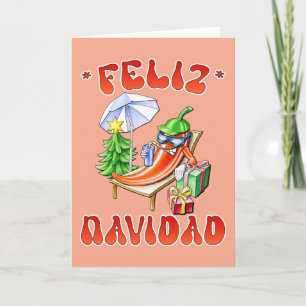 Funny Feliz Navidad Niedlicher Chili Einladung