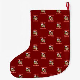 Funny Feliz Navidad Niedlicher Chili Großer Weihnachtsstrumpf