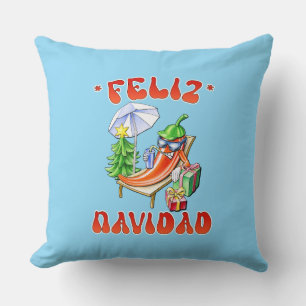 Funny Feliz Navidad Niedlicher Chili Kissen