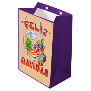Funny Feliz Navidad Niedlicher Chili Mittlere Geschenktüte