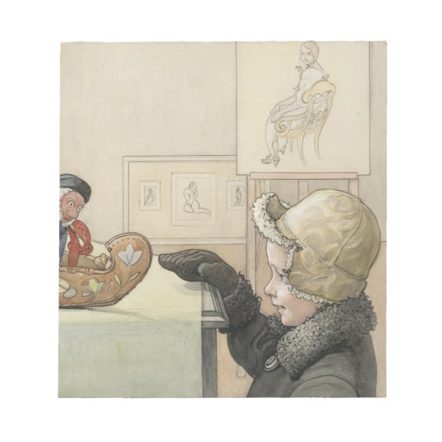 Funny Fellow Toy with Child Notizblock (Vorderseite)