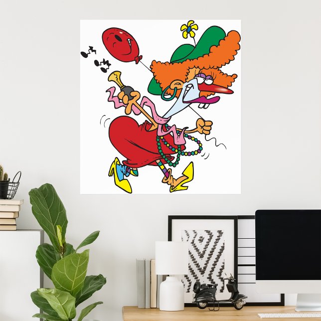 Funny Female Clown Poster (Von Creator hochgeladen)