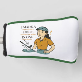 Funny Female Golfer - Lounge in One (Sorte von Golf Headcover