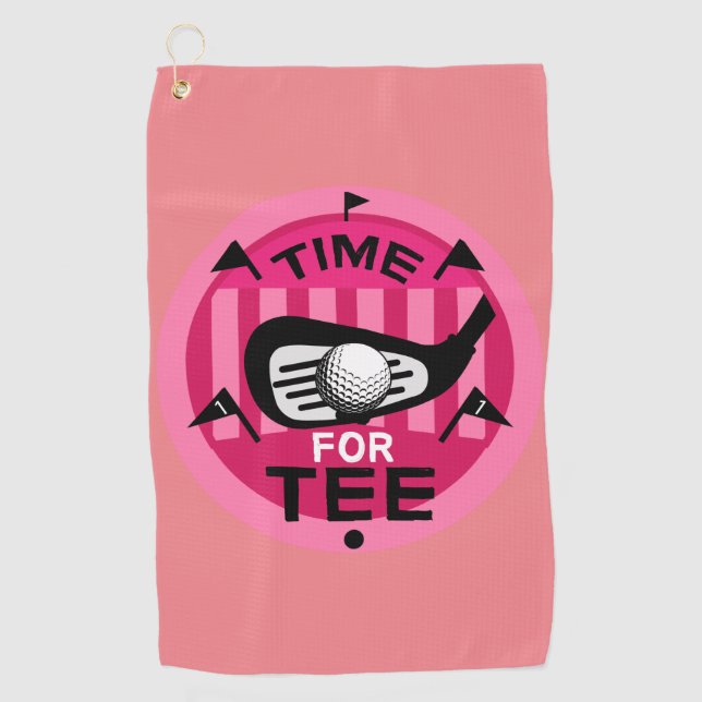 Funny Female Golfers Profis Golfing Fanatics Golfhandtuch (Vorderseite)