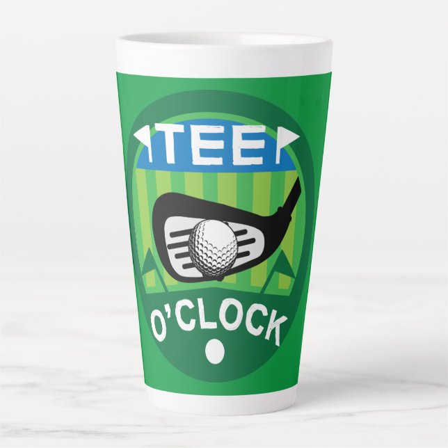 Funny Female Golfers Profis Golfing Fanatics Milchtasse (Vorderseite)