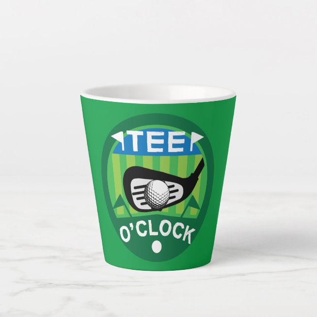 Funny Female Golfers Profis Golfing Fanatics Milchtasse (Vorderseite)