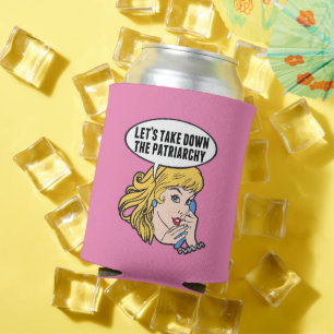 Funny Feminist Pop Art Anti Patriarchat Retro Rosa Dosenkühler