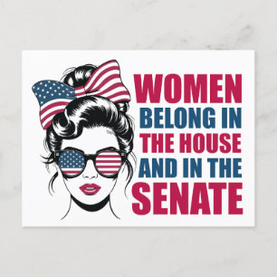Funny Feminist Zitat Politische Amerikanerin Postkarte