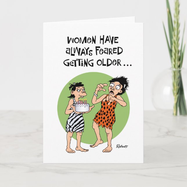 Funny Femme Carte d'anniversaire (Devant)