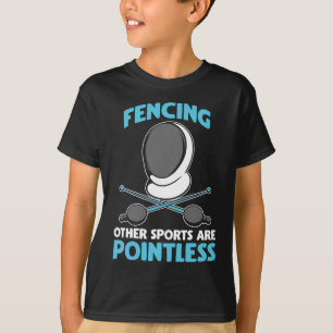 Funny Fencing Epee Saber Sport Duel für Fencer T-Shirt