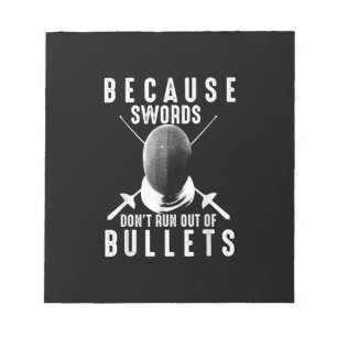 Funny Fencing Geschenk Niedlich Fencer Liebe Schwe Notizblock