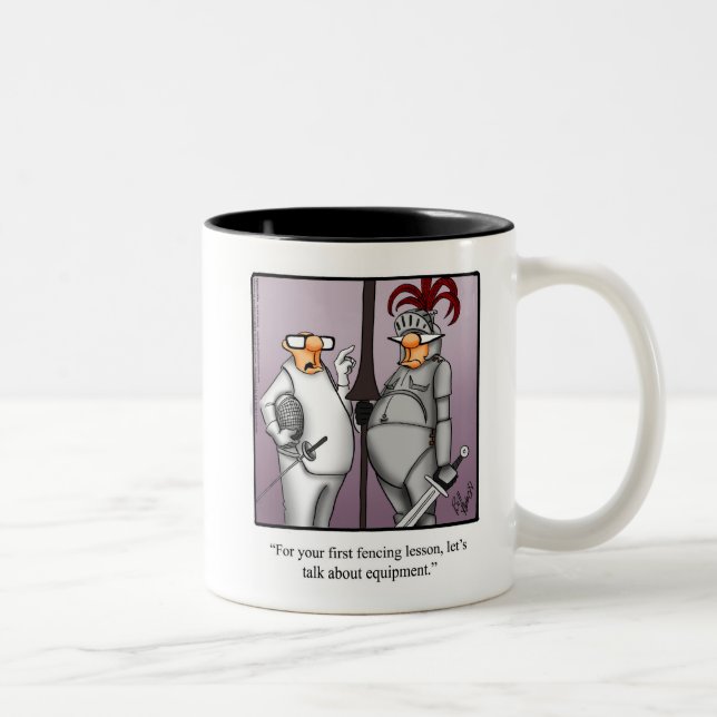 Funny Fencing Spaß Tasse Geschenk (Rechts)