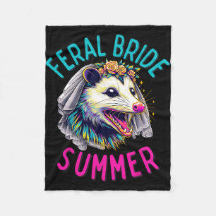 Funny Feral Bride Sommer Niedliche Possum Bride zu Fleecedecke