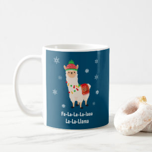 Funny Festive Llama Pub Weihnachten Kaffeetasse