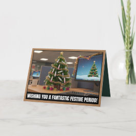 Funny festive period Christmas Karte