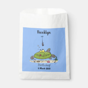 Funny Fett hungriger grüner Cartoon Geschenktütchen