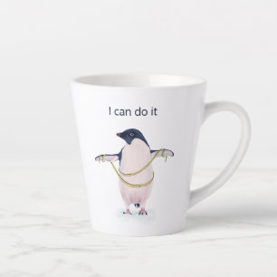Funny Fett Pinguin Gewichtsverlust Diät Motiviere Milchtasse
